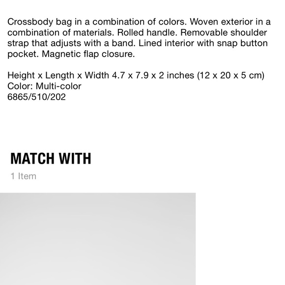 Zara fabric crossbody bag - Picture 6 of 6